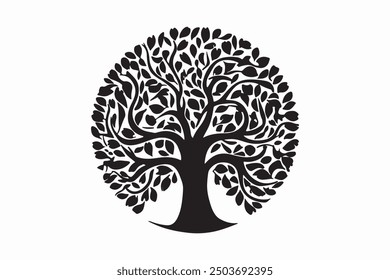 Tree Silhouette illustration Vector design 