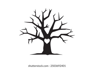 Tree Silhouette illustration Vector design 