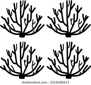 Tree Silhouette Images vector illustration