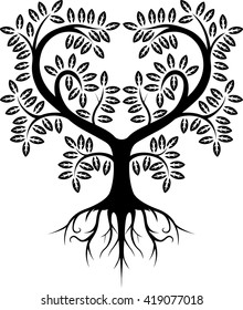 tree silhouette isolated