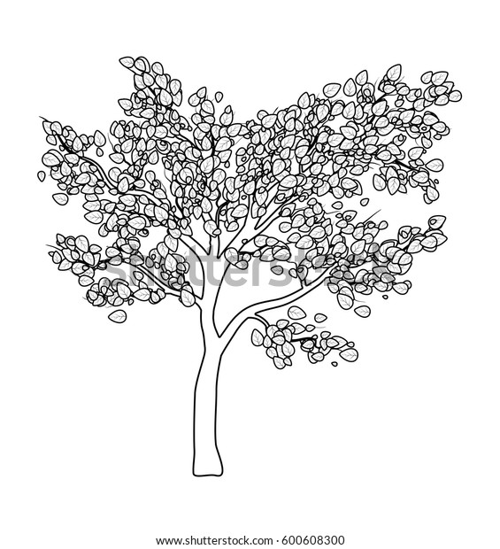 Tree Silhouette Isolated Vector Symbol Icon Stock Vector (Royalty Free ...