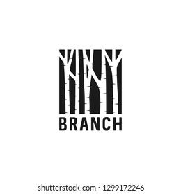 tree silhouette logo design
