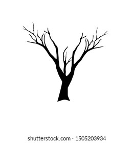 tree silhouette logo vector illustration