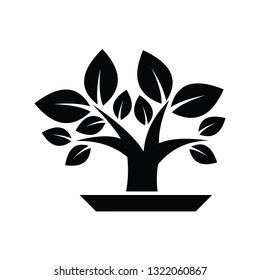 Tree Many Leaves Icon Vector On 库存矢量图（免版税）1260428296 | Shutterstock