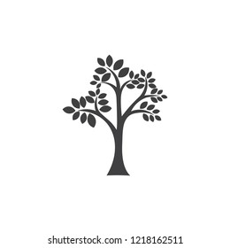 tree silhouette symbol vector