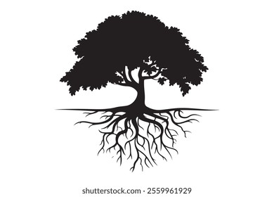 tree silhouette . this is a editable file .