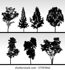 Tree Silhouette Vector