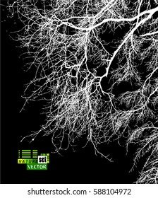 tree silhouette. Vector