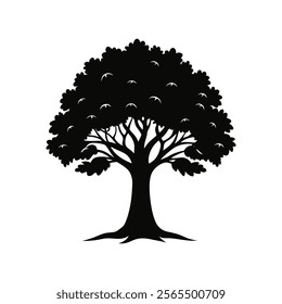 tree silhouette vector art design