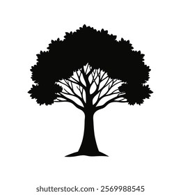 Tree silhouette vector art design