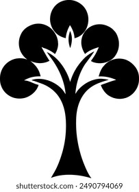 Tree silhouette vector ART illustration