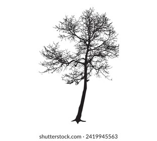 Tree Silhouette vector artwork Concepts Design Elements