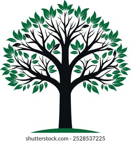 Tree silhouette vector Background Design 
