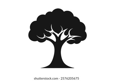 Tree Silhouette Vector Icon Bundle.