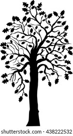 Tree silhouette vector illustration