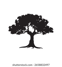 Tree silhouette vector illustration design