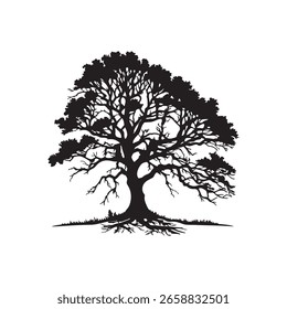 Baum Silhouette Vektorgrafik-Design
