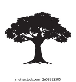 Tree silhouette vector illustration design