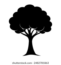 Tree silhouette vector illustration image