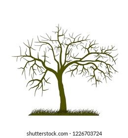tree silhouette (Vector illustration).Eps10