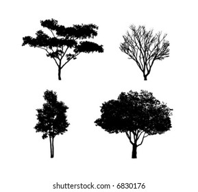 Tree Silhouettes 2 svg