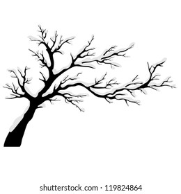 Tree silhouettes. Vector illustration.
