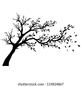 Tree silhouettes. Vector illustration.