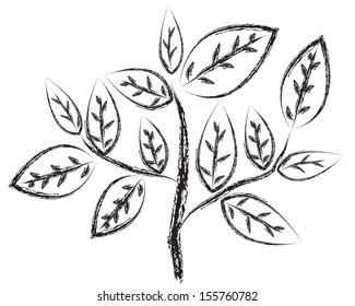 Tree silhouettes. Vector illustration.