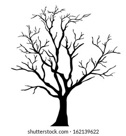 Tree silhouettes. Vector illustration.