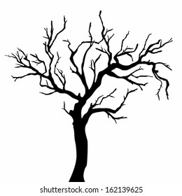 Tree Silhouettes Vector Illustration Stock Vector (Royalty Free) 164299976