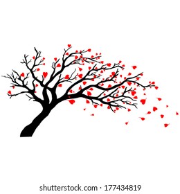 Tree silhouettes. Vector illustration.