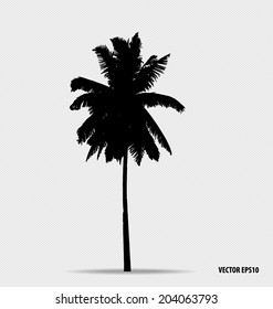 Tree silhouettes. Vector illustration.