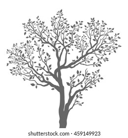 Tree silhouettes. Vector illustration.