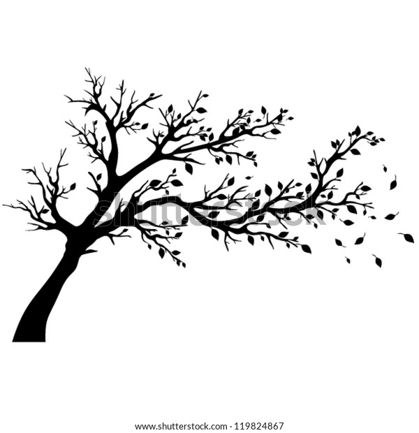 Tree Silhouettes Vector Illustration のベクター画像素材 ロイヤリティフリー