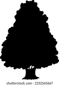 Tree silhouettes vector for websites, graphics design, printing, video making 
