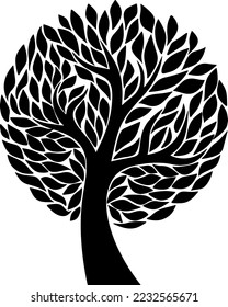 Tree silhouettes vector for websites, graphics design, printing, video making 