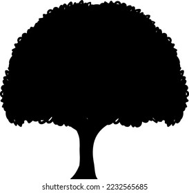 Tree silhouettes vector for websites, graphics design, printing, video making 