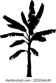 Tree silhouettes vector for websites, graphics design, printing, video making 