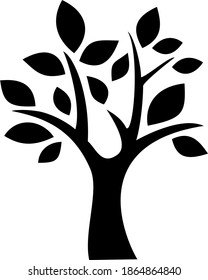 Tree Silhoutte Vector Design Illustration