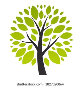Tree Simple Abstract Icon. Vector Illustration EPS10