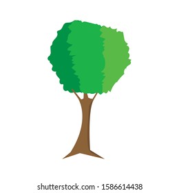 Tree simple illustration clip art vector