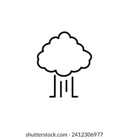 Tree Simple Lined Illustration for Web Sites 