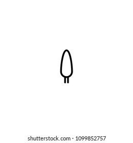 Tree simple minimal line icon vector illustration symbol pictogram