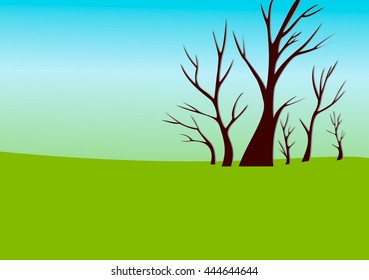 tree skyline panorama  summer