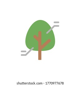 Tree, smart, information icon. Simple color vector elements of automated farming icons for ui and ux, website or mobile application