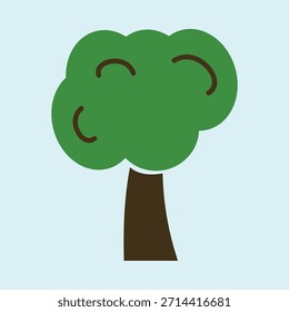 Árbol elegante de moda Vector colorido atractivo diseño útil ilustración colorido background.eps