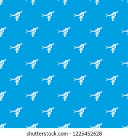 Tree snake pattern vector seamless blue repeat for any use