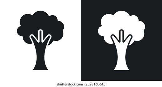 Tree solid vector icon pack