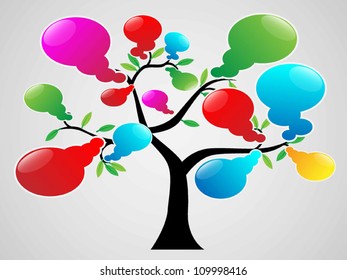 Tree With Speech Bubble