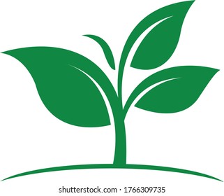 tree sprout icon for business related green life. Vector format. - Shutterstock ID 1766309735